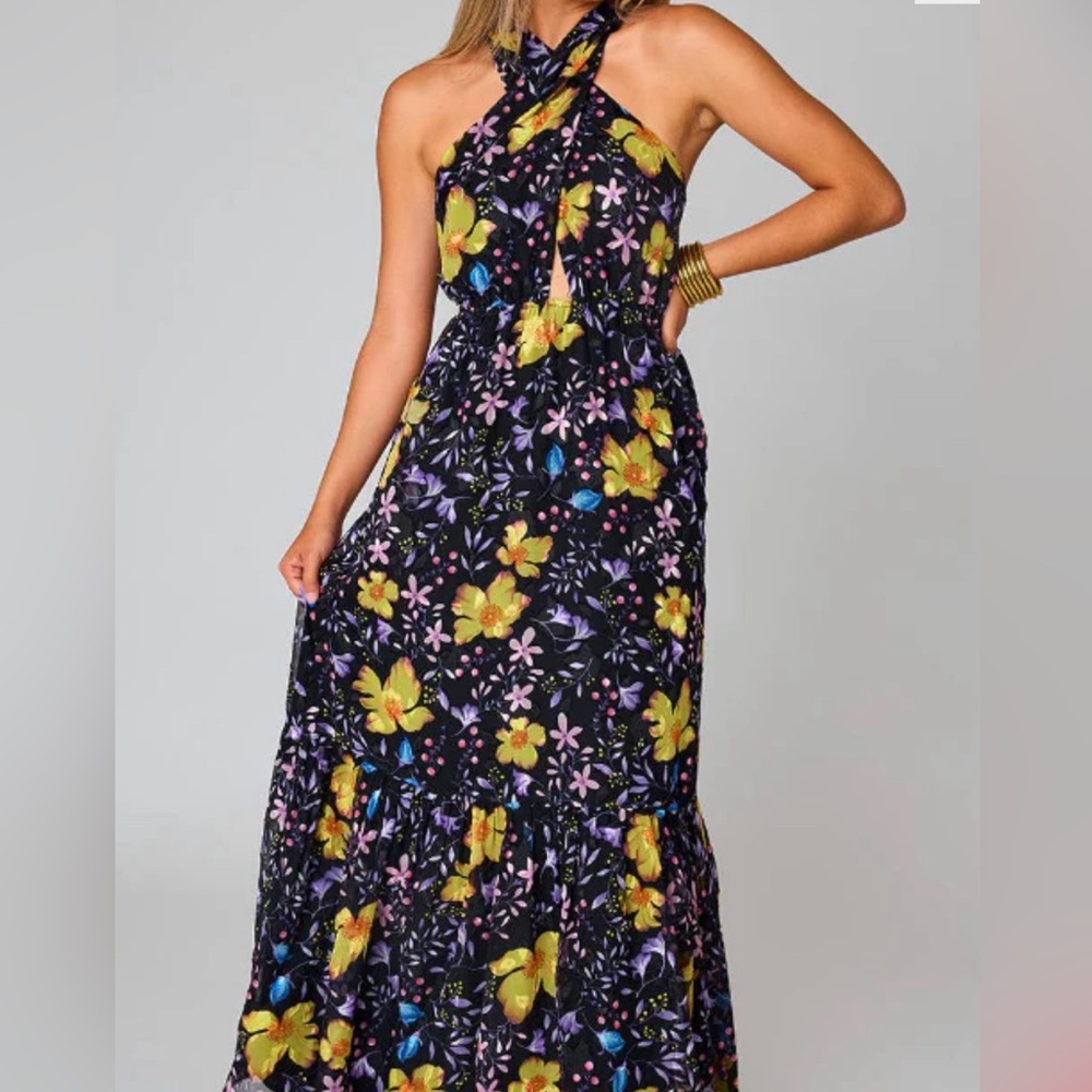 Pepper Enchanted Halter Maxi Dress - BuddyLove